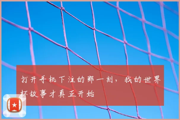 打开手机下注的那一刻，我的世界杯故事才真正开始